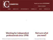 Tablet Screenshot of competex.co.uk